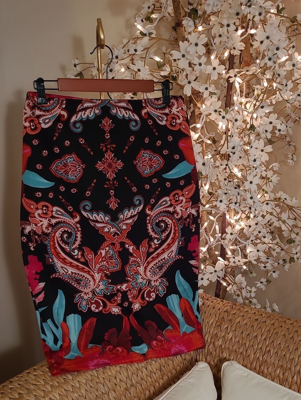 Vibrant Pencil Skirt